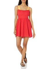 Show Me Your Mumu Women's Out of Town Mini Dress red Eyelet