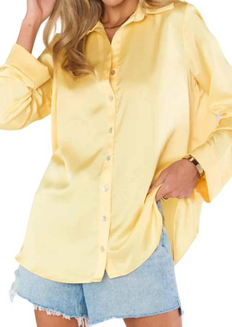 Show Me Your Mumu Smith Button Down In Butter Yellow