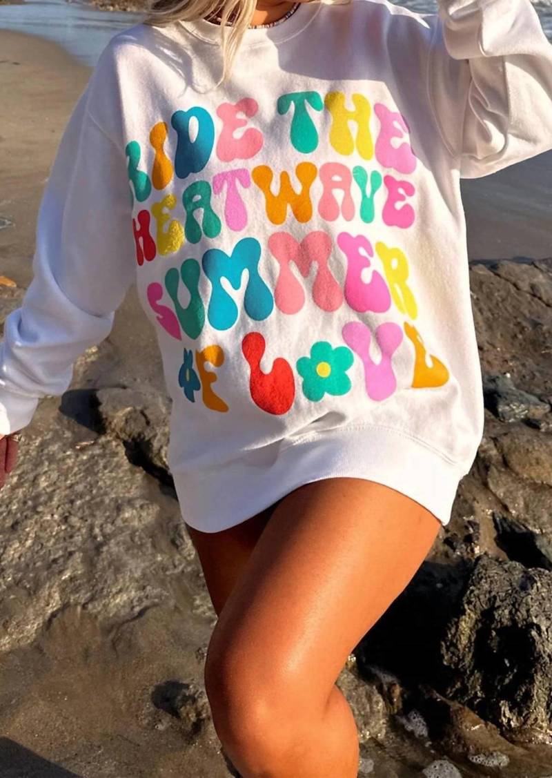 Show Me Your Mumu Stanley Sweatshirt In Summer Of Love Graphic