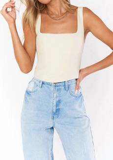 Show Me Your Mumu The Corset Top In Off White