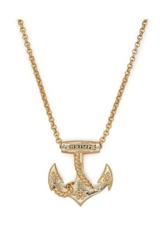 Shrimps anchor pendant necklace