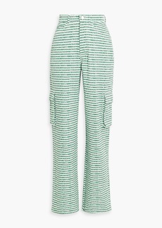 Shrimps - Annette printed cotton-twill straight-leg pants - Green - UK 6