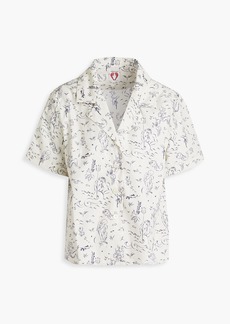Shrimps - Carina printed cotton shirt - White - UK 12