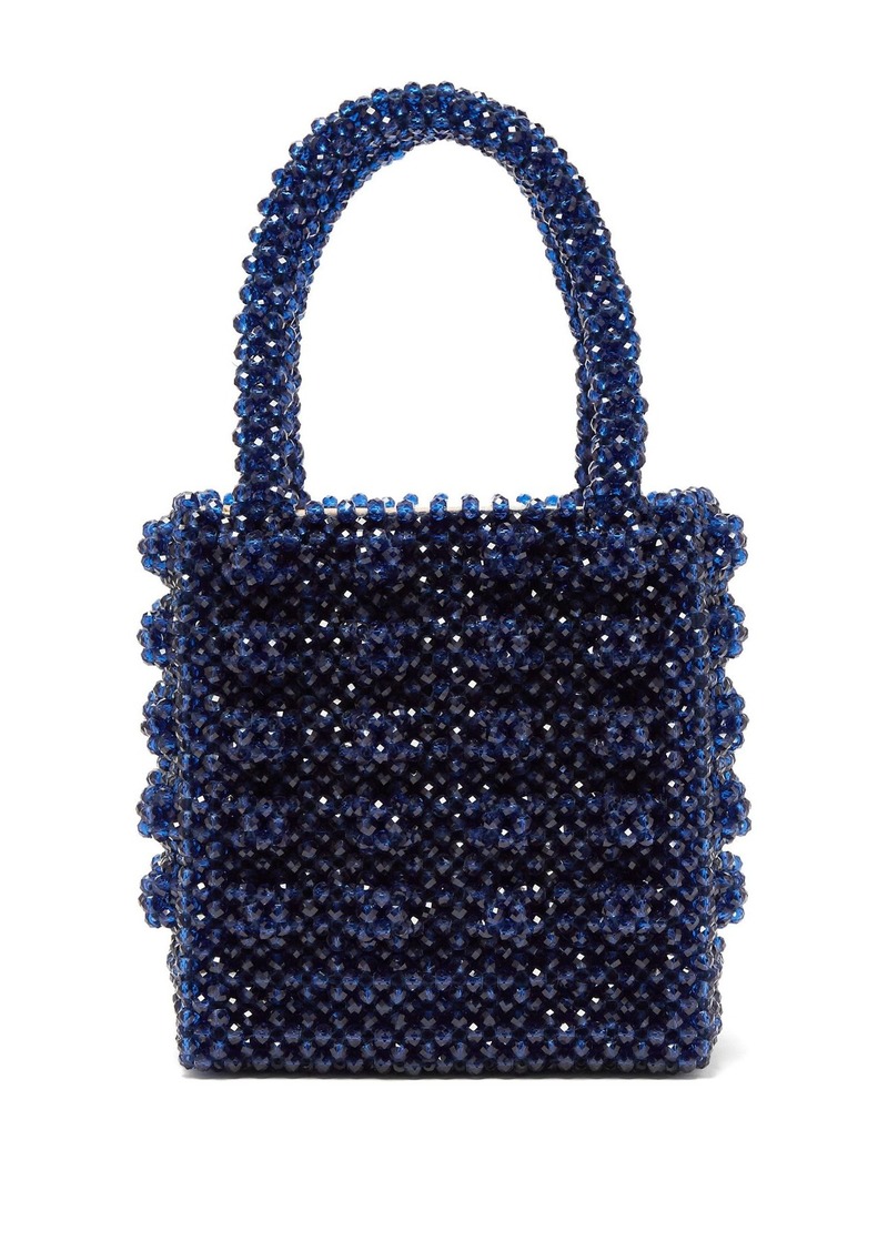 Shrimps Antonia sapphire-crystal embellished bag