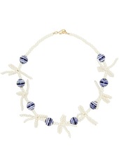 Shrimps Off-White & Blue Isa Necklace