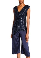 Sies Marjan Sequined Draped Front