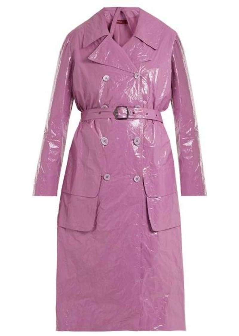 Sies Marjan Bessie crinkled-vinyl trench coat