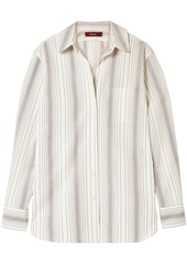Sies Marjan Woman Sander Striped Cotton-poplin Shirt Ivory