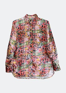 Sies Marjan Women\'s Croco Print Sander Satin Shirt Blouse - M - Also in: XS