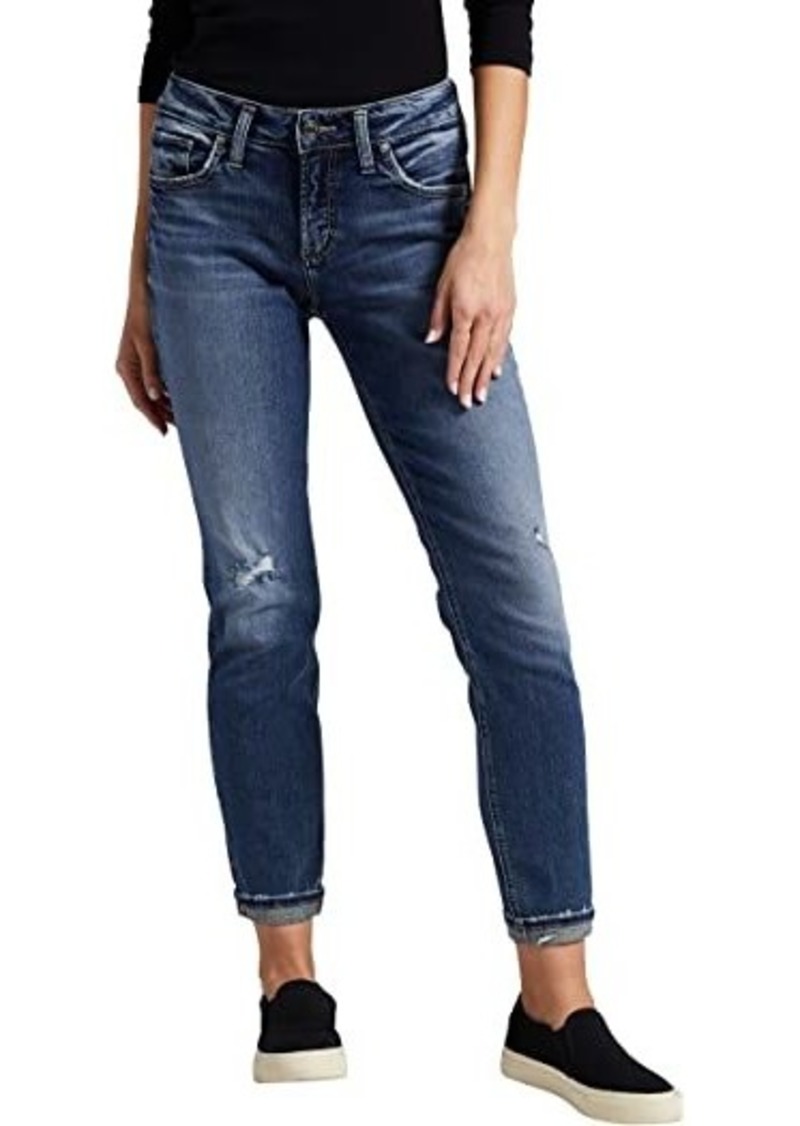 Silver Jeans Boyfriend Mid-Rise Slim Leg Jeans L27170SCV336