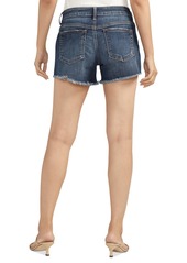 Silver Jeans Co. Boyfriend Luxe Stretch Mid Rise Denim Shorts - Indigo