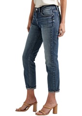 Silver Jeans Co. Boyfriend Mid Rise Slim Leg Jeans - Indigo