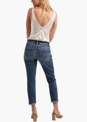 Silver Jeans Co. Boyfriend Mid Rise Slim Leg Jeans - Indigo