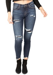 Silver Jeans Co. Elyse Mid-Rise Ripped Skinny Jeans