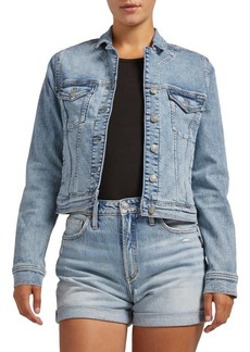 Silver Jeans Co. Fitted Denim Jacket in Indigo at Nordstrom