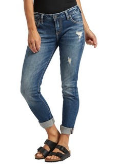 Silver Jeans Co. Girlfriend Distressed Jeans