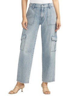 Silver Jeans Co. High Waist Ankle Cargo Jeans