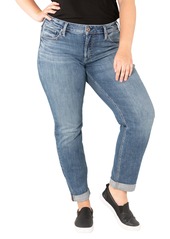 Silver Jeans Co. High Waist Boyfriend Jeans (Plus Size)