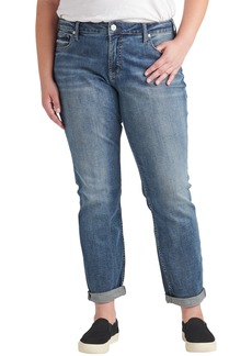 Silver Jeans Co. Mid Rise Boyfriend Jeans in Blue at Nordstrom