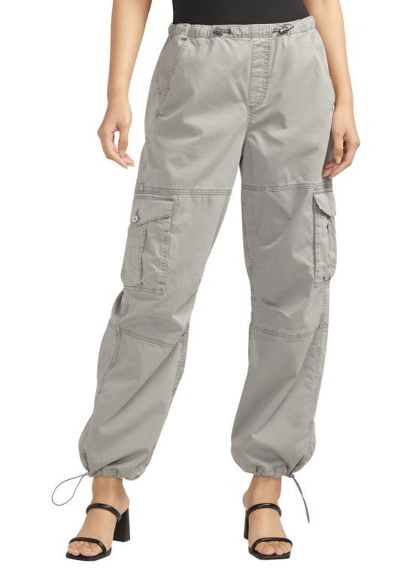 Silver Jeans Co. Parachute Stretch Cotton Cargo Pants