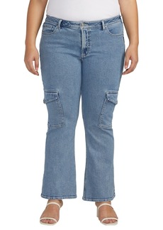 Silver Jeans Co. Plus Size Be Low Cargo Pocket Jeans - Indigo