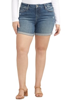 Silver Jeans Co. Plus Size Suki Denim Shorts - Indigo