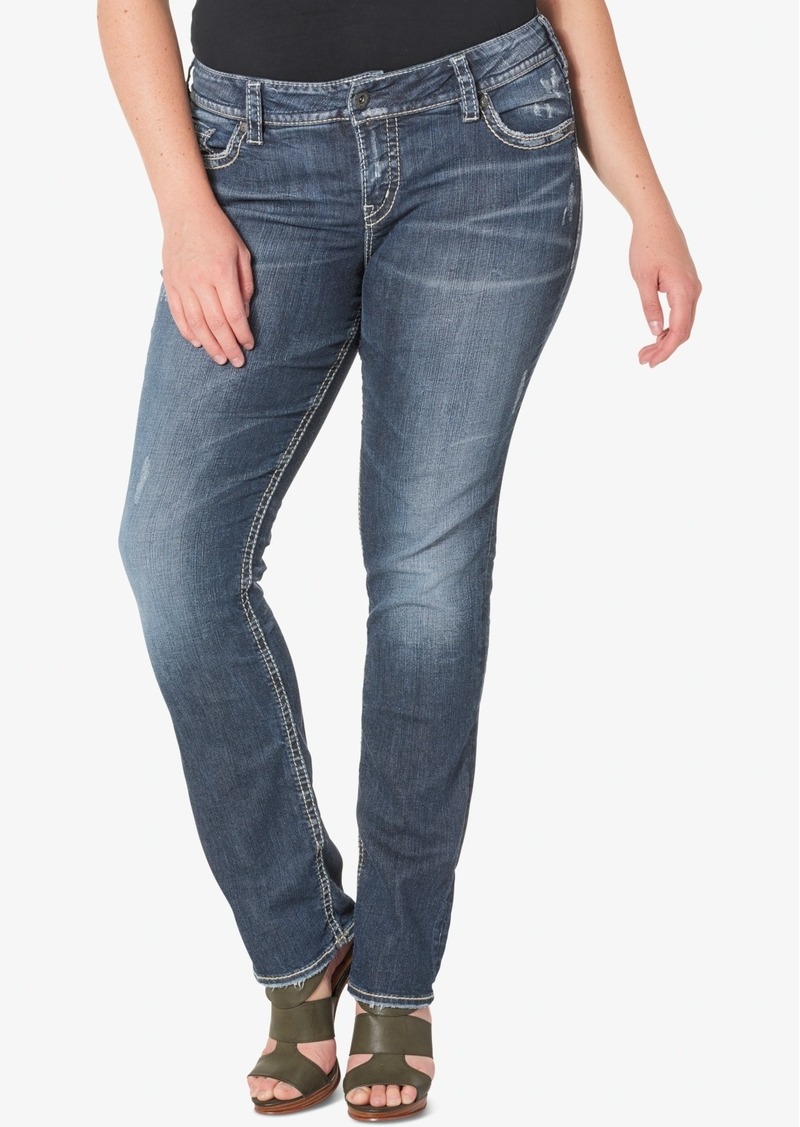 Silver Jeans Co. Plus Size Suki Straight-Leg Jeans - Indigo