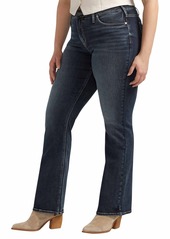 Silver Jeans Co. Plus Size Suki Mid Rise Curvy Fit Bootcut Jeans - Indigo