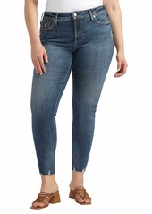 Silver Jeans Co. Plus Size Suki Mid Rise Curvy Fit Skinny Jeans - Indigo