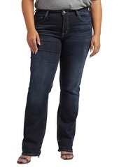 Silver Jeans Co. Plus Size Suki Mid Rise Slim Bootcut Jeans - Indigo