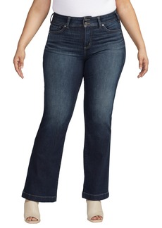 Silver Jeans Co. Plus Size Suki Mid Rise Trouser Jeans - Indigo