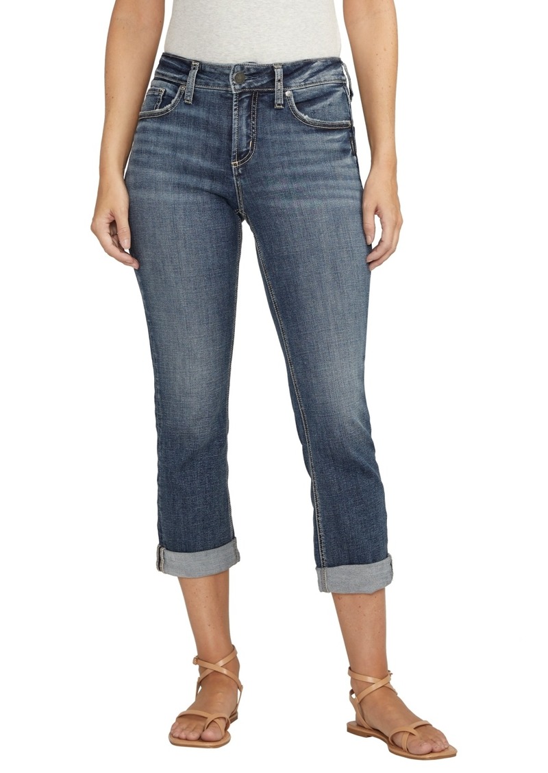 Silver Jeans Co. Suki Mid Rise Americana Capri - Indigo