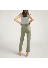 Silver Jeans Co. Suki Mid Rise Cargo Pants - Light Oliv