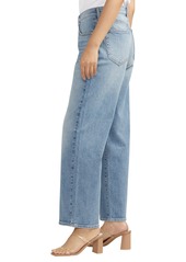 Silver Jeans Co. The Slouchy Straight Mid Rise Jeans - Indigo