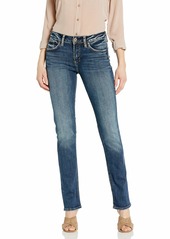 Silver Jeans Co. Women's Avery High Rise Straight Leg Jeans  25W X 34L