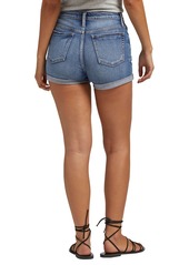 Silver Jeans Co. Women's Beau High Rise Boyfriend Shorts - Indigo