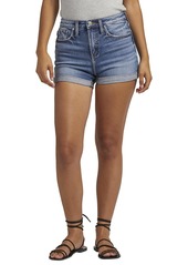 Silver Jeans Co. Women's Beau High Rise Short Med Wash SOC307