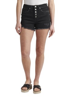 Silver Jeans Co. Women's Beau Mid Rise Short-Legacy Dark Wash BOA524  x 3.5L