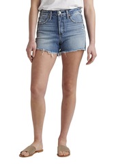 Silver Jeans Co. Women's Beau Mid Rise Denim Shorts Med Wash RCS262 W x 3.5L