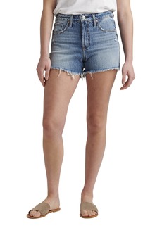 Silver Jeans Co. Women's Beau Mid Rise Short Med Wash RCS262