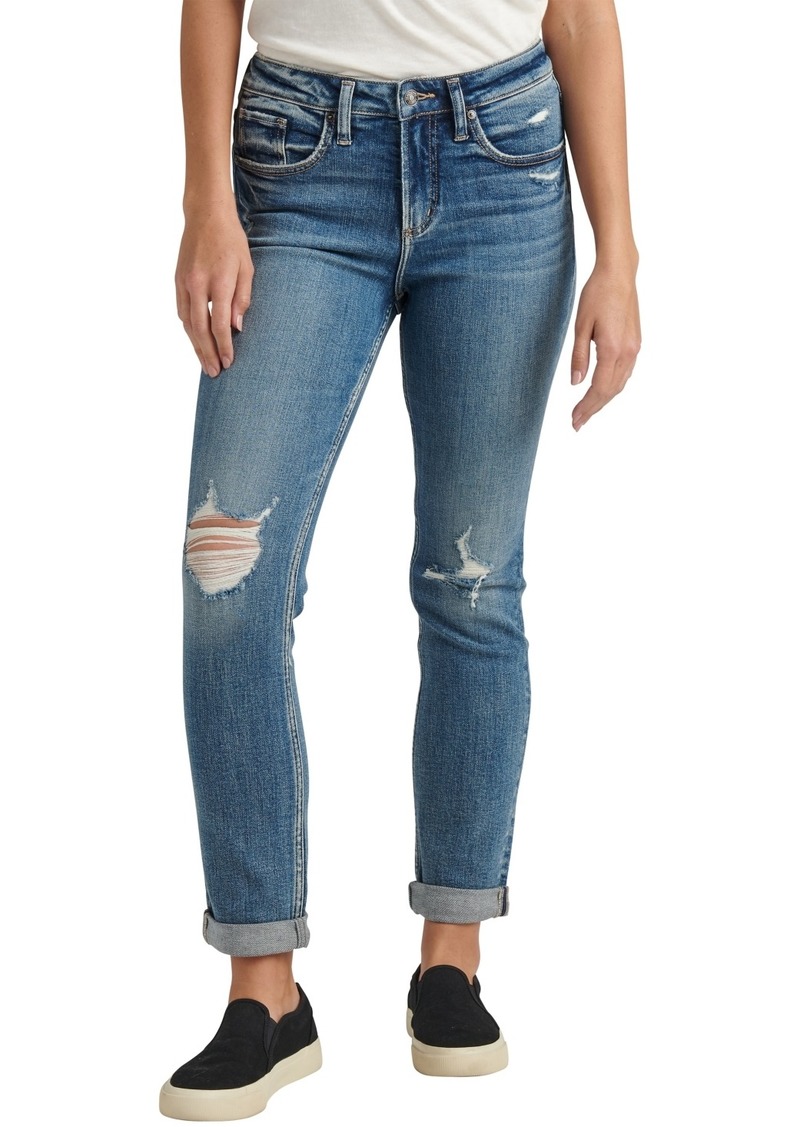 Silver Jeans Co. Women's Beau Mid Rise Slim Leg Jeans - Indigo