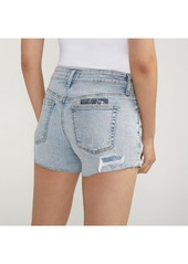 Silver Jeans Co. Women's Boyfriend Mid Rise Shorts - Indigo