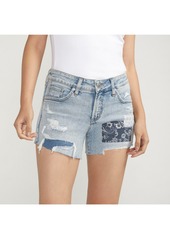 Silver Jeans Co. Women's Boyfriend Mid Rise Shorts - Indigo