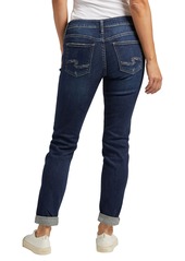 Silver Jeans Co. Women's Boyfriend Mid Rise Slim Leg Jeans - Indigo
