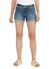 Silver Jeans Co. Women's Curvy Fit Suki Shorts - Indigo