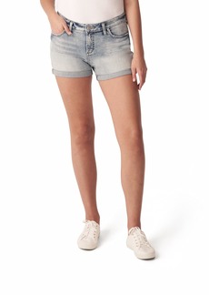 Silver Jeans Co. Women's Elyse Mid Rise Comfort Fit Short-Legacy