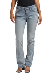 Silver Jeans Co. Women's Elyse Mid Rise Slim Bootcut Jeans - Indigo