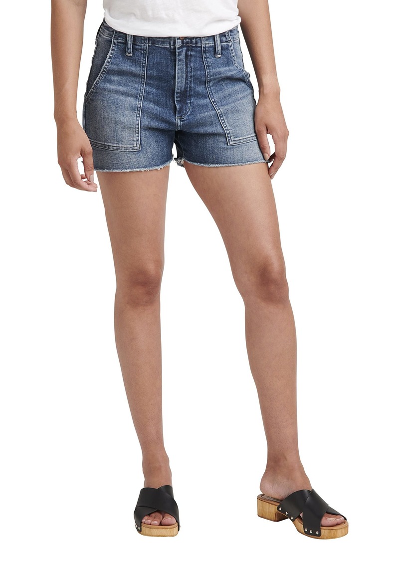 Silver Jeans Co. Women's Fatigue High Rise Short Med Wash SCV379 30 x 3L