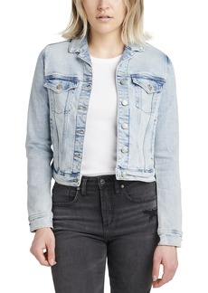 Silver Jeans Co. Women's Fitted Denim Jacket Light Wash SOC175 XL