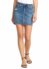 Silver Jeans Co. Women's Francy Mid Rise Miniskirt